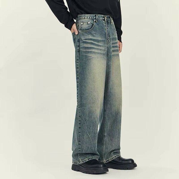 Jeans droits décontractés homme