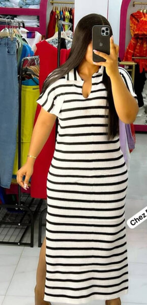 Robe rayée élégante