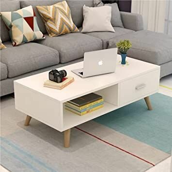 Table basse moderne blanche