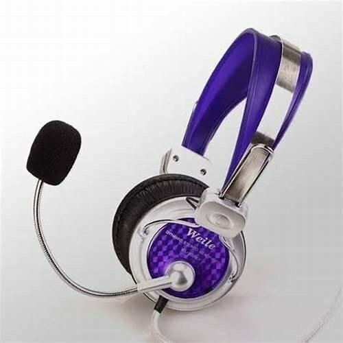 Casque avec Micro Violet