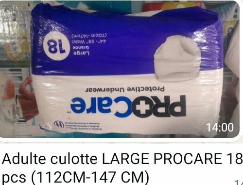 Couche adultes ProCare (18pcs