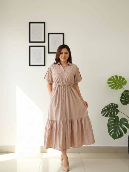 Robe chemise élégante femme