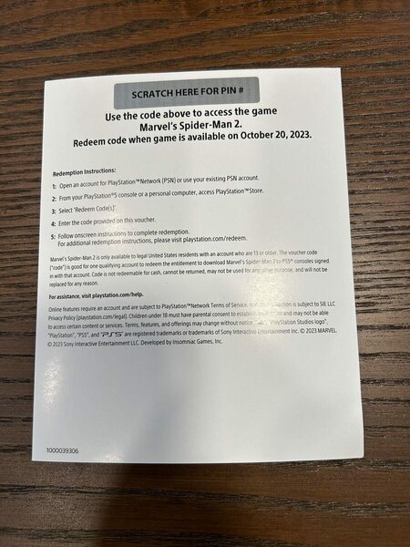 Marvels Spider-Man 2 PS5