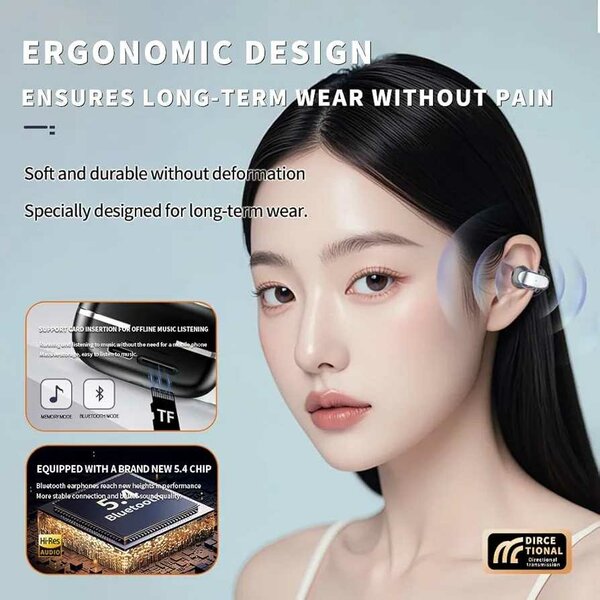 Écouteurs Bluetooth ergonomiques