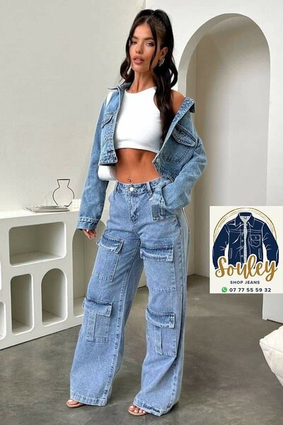 Ensemble veste et jeans décontracté