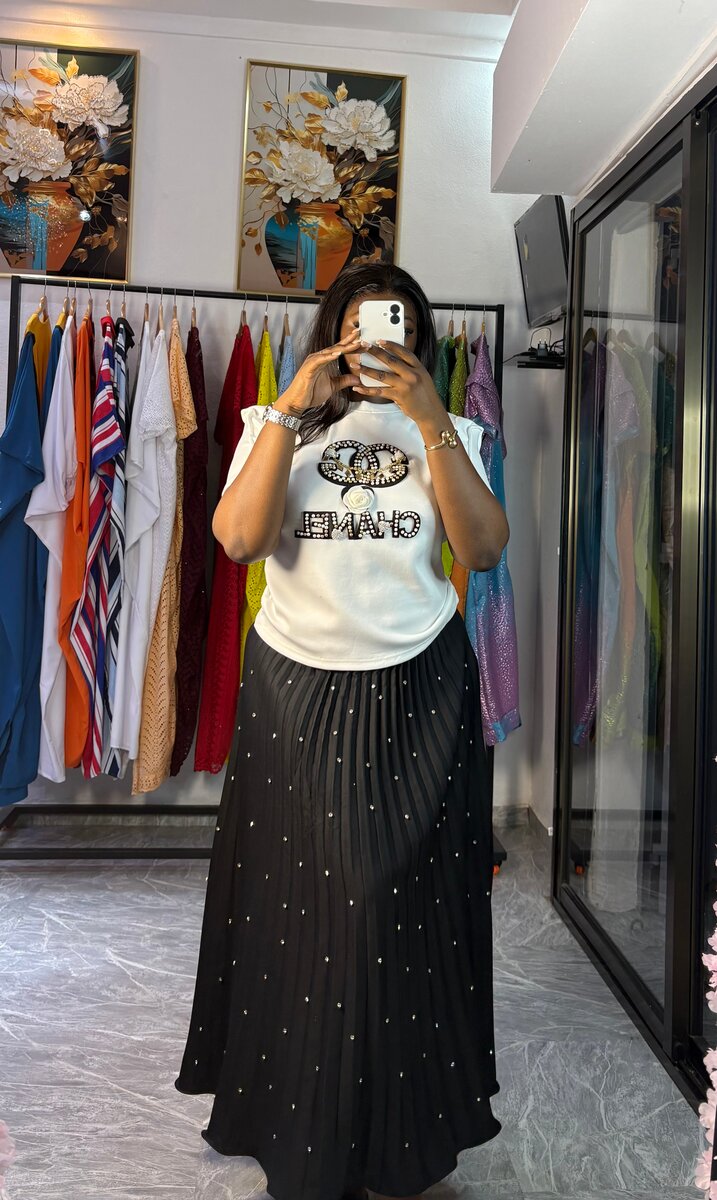 Jupe longue noire élégante