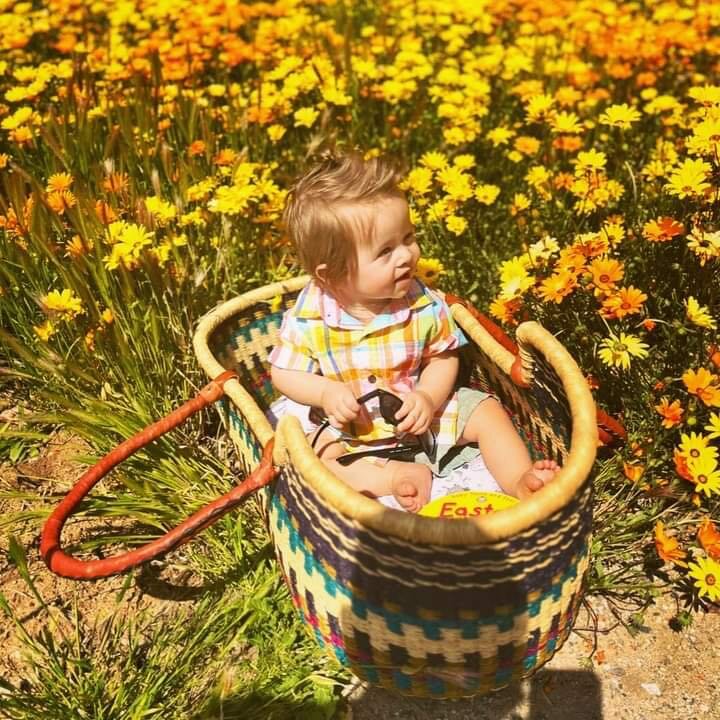 Hand woven Baby Basket