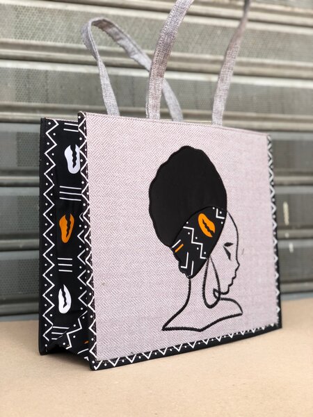 Sac fourre-tout imprimé ethnique