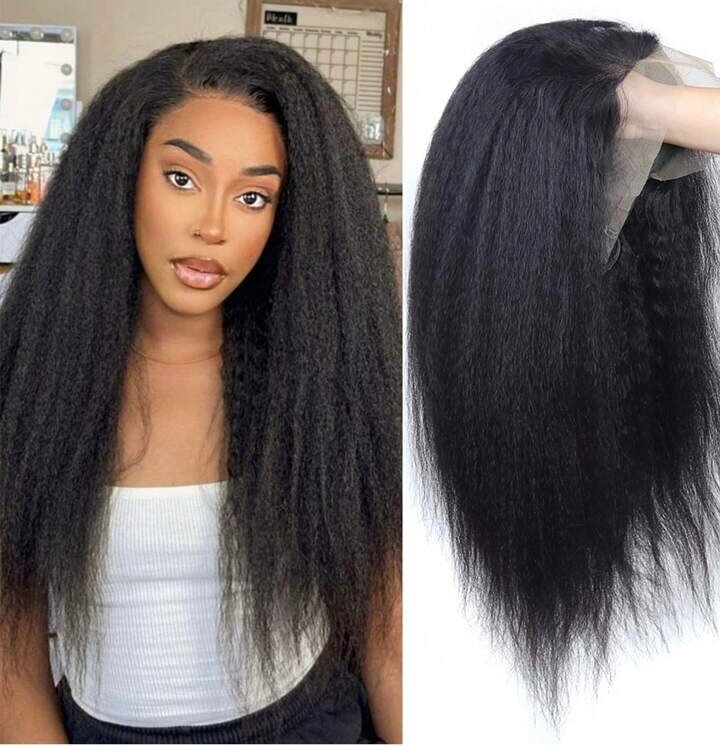 Perruque lace front curly