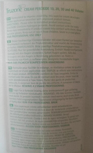 Hair Developer Truzone 20Vol