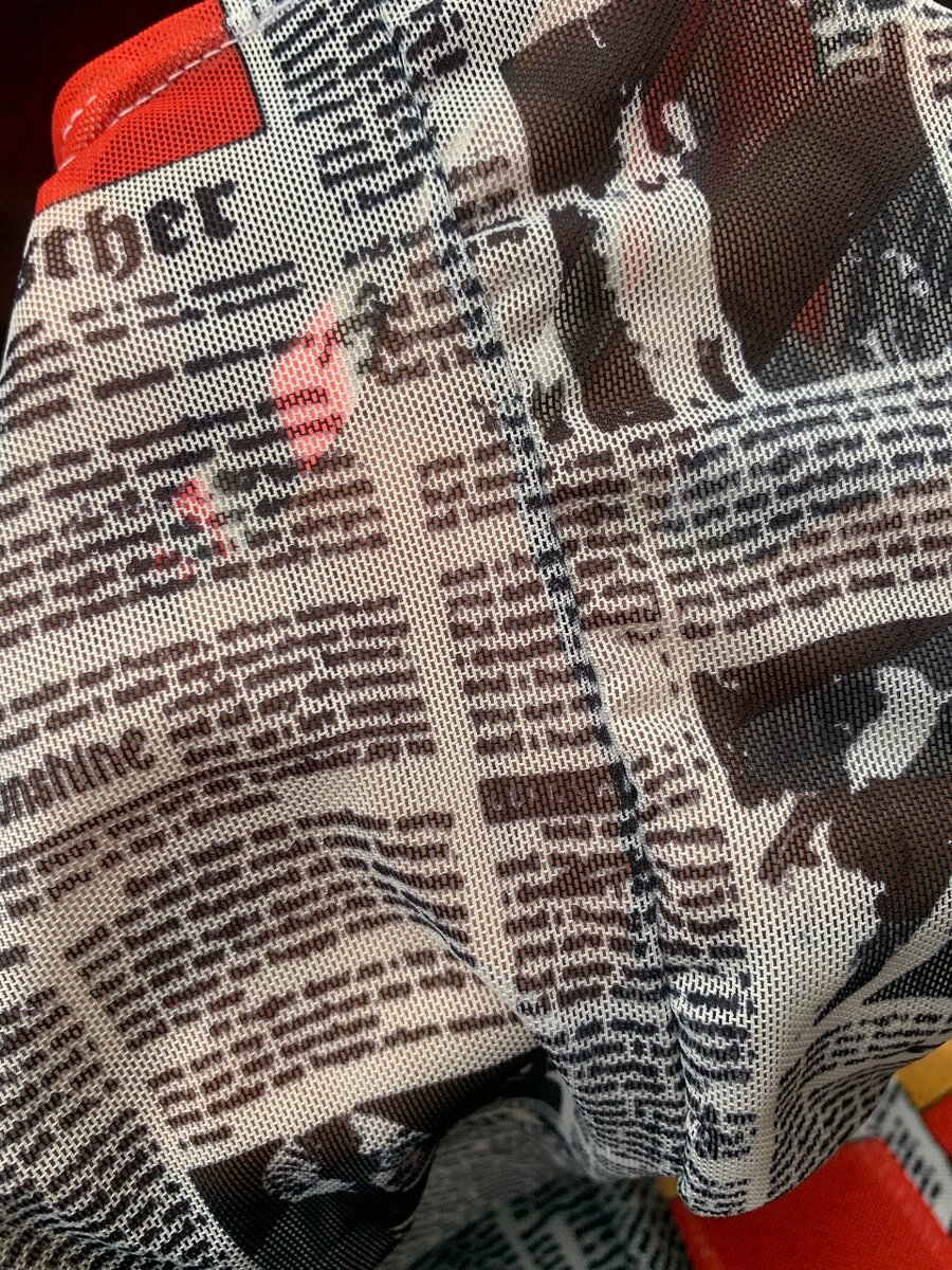 Jupe longue imprimé journal