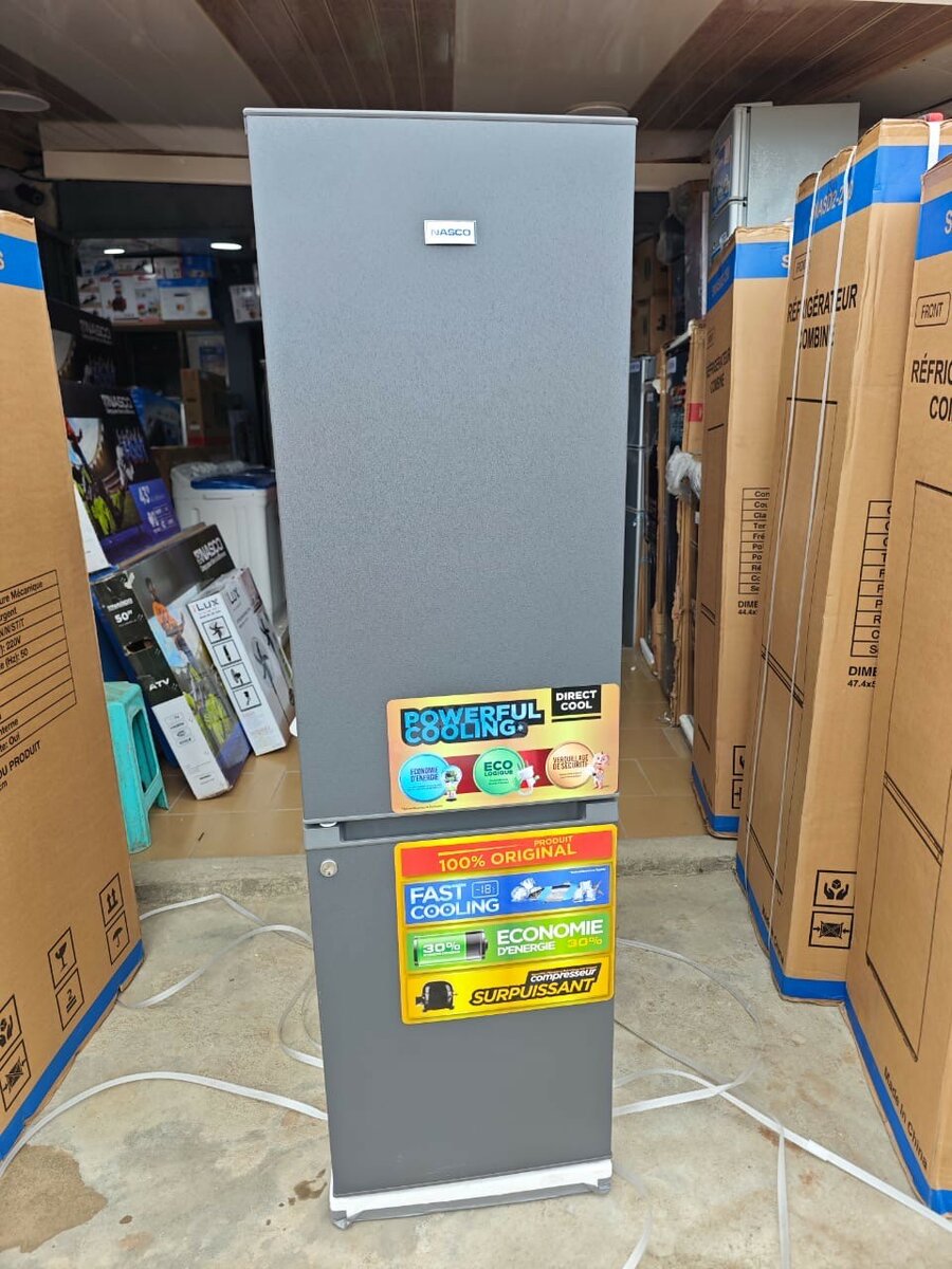 NASCO REFRIGERATEUR COMBINE 170LT NET- ECONOMIE DENERGIE