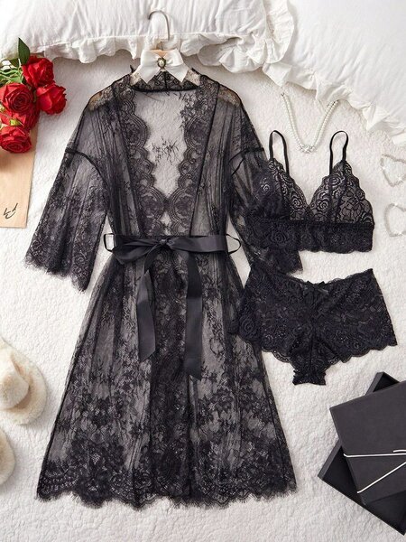 Ensemble lingerie séduisant en dentelle