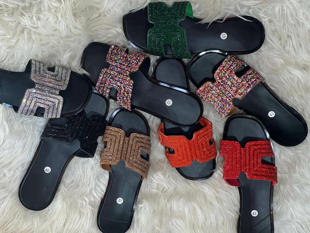 Sandales strass glamour femme