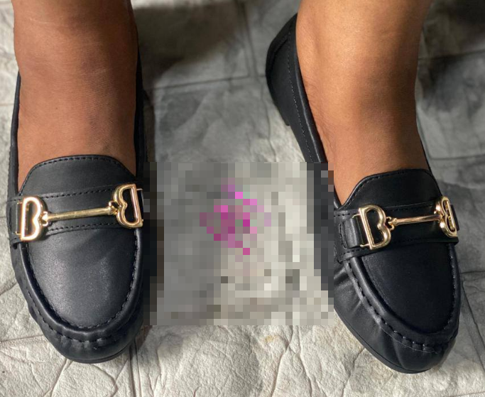 loafers with gold buckle