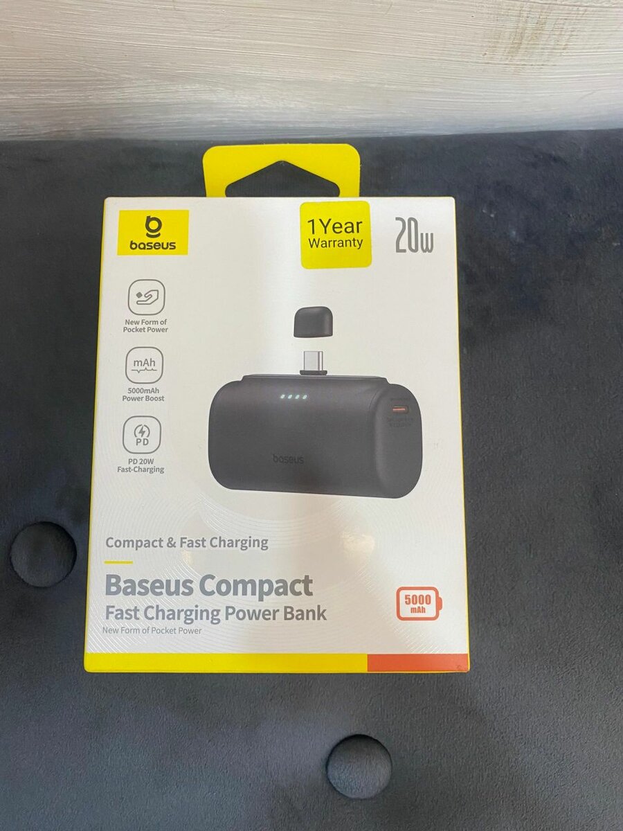 Baseus Compact Series 5000mAh Fast Charging Power Bank 20W
