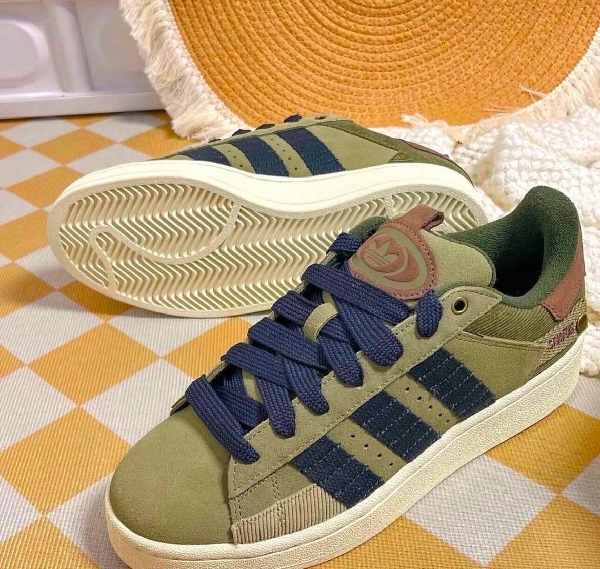 Baskets unisex vertes stylées