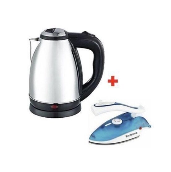 2L Electric Kettle plus Foldable steam Iron