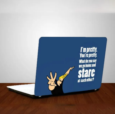 Johnny Bravo Laptop Back Skin-Laptop Skin Vinyl Sticker Decal, 13 13.3 14.6 15 15.4 15.6 inch Laptop Skin Sticker Cover For All Laptops