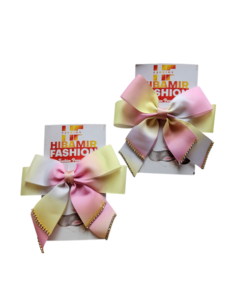 Ribbon hairbows clip