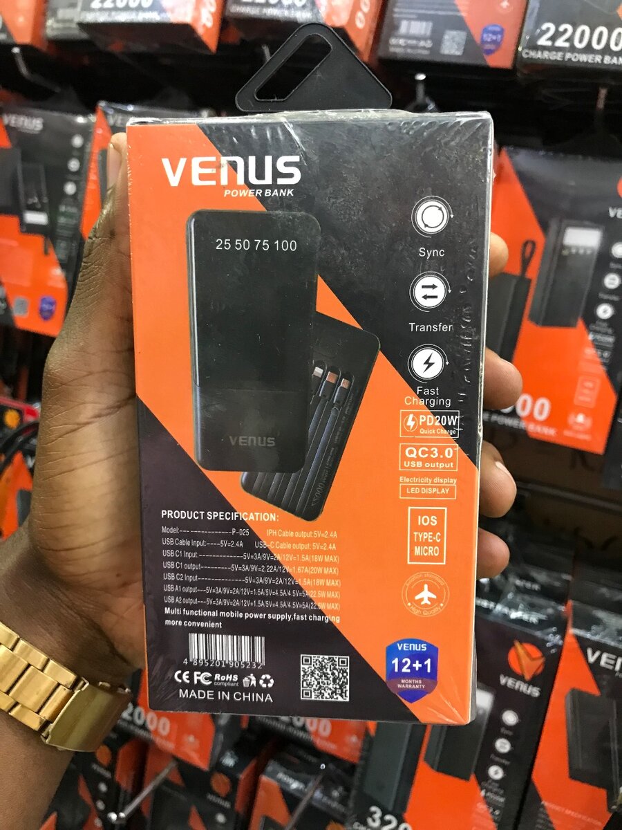 Venus powerbanks (22,000mAh)