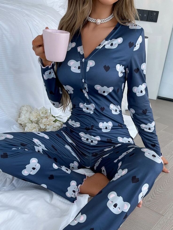Pyjama Femme Imprimé Confort