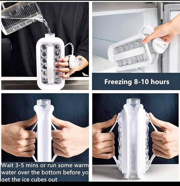 Ice cube making bottle
