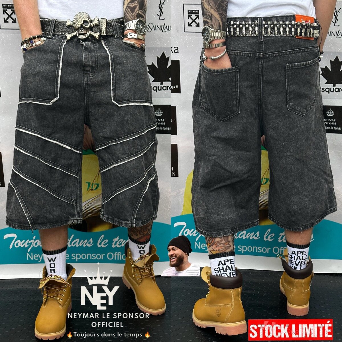 Shorts en Jean Style Urbain