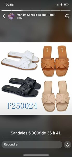 Sandales plates en cuir élégantes