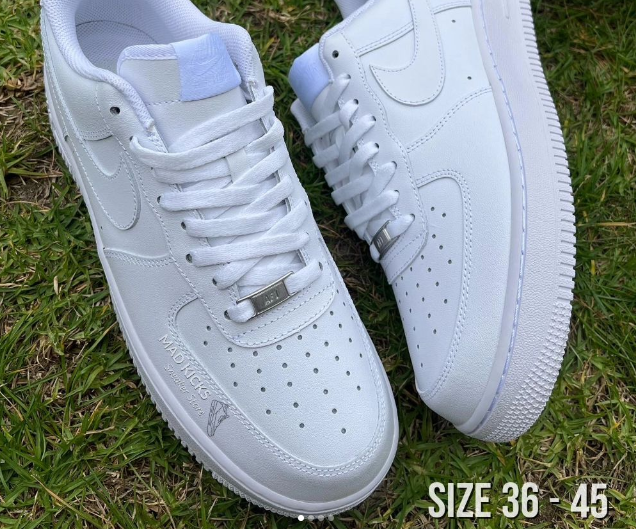 White Nike sneakers