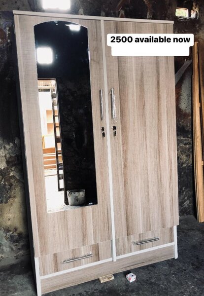 Beautiful wardrobe with mirror