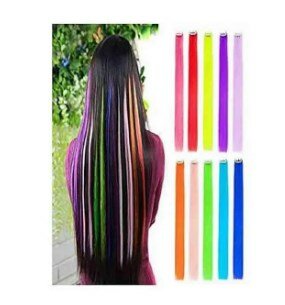 6 Pieces Multi Color 24 Inch Hair Extension For Women