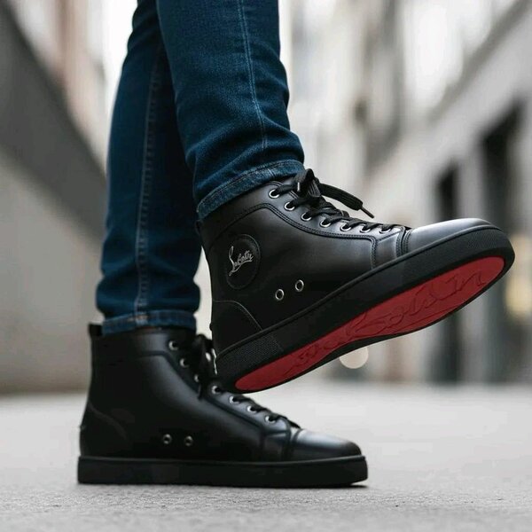 Louboutin montantes en cuir