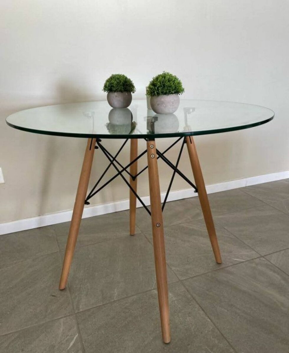 Table ronde en verre design