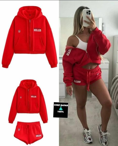 Ensemble sport femme rouge