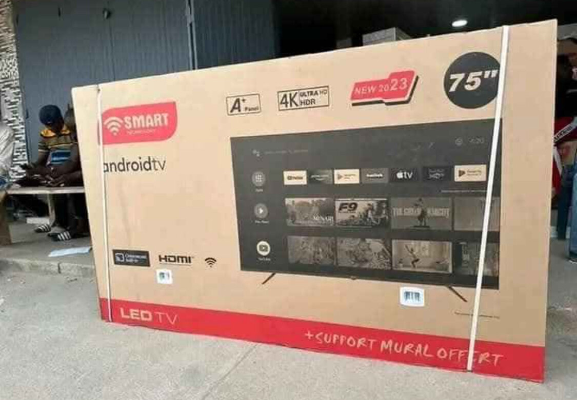 Smart TV Android 75" 4K HDR