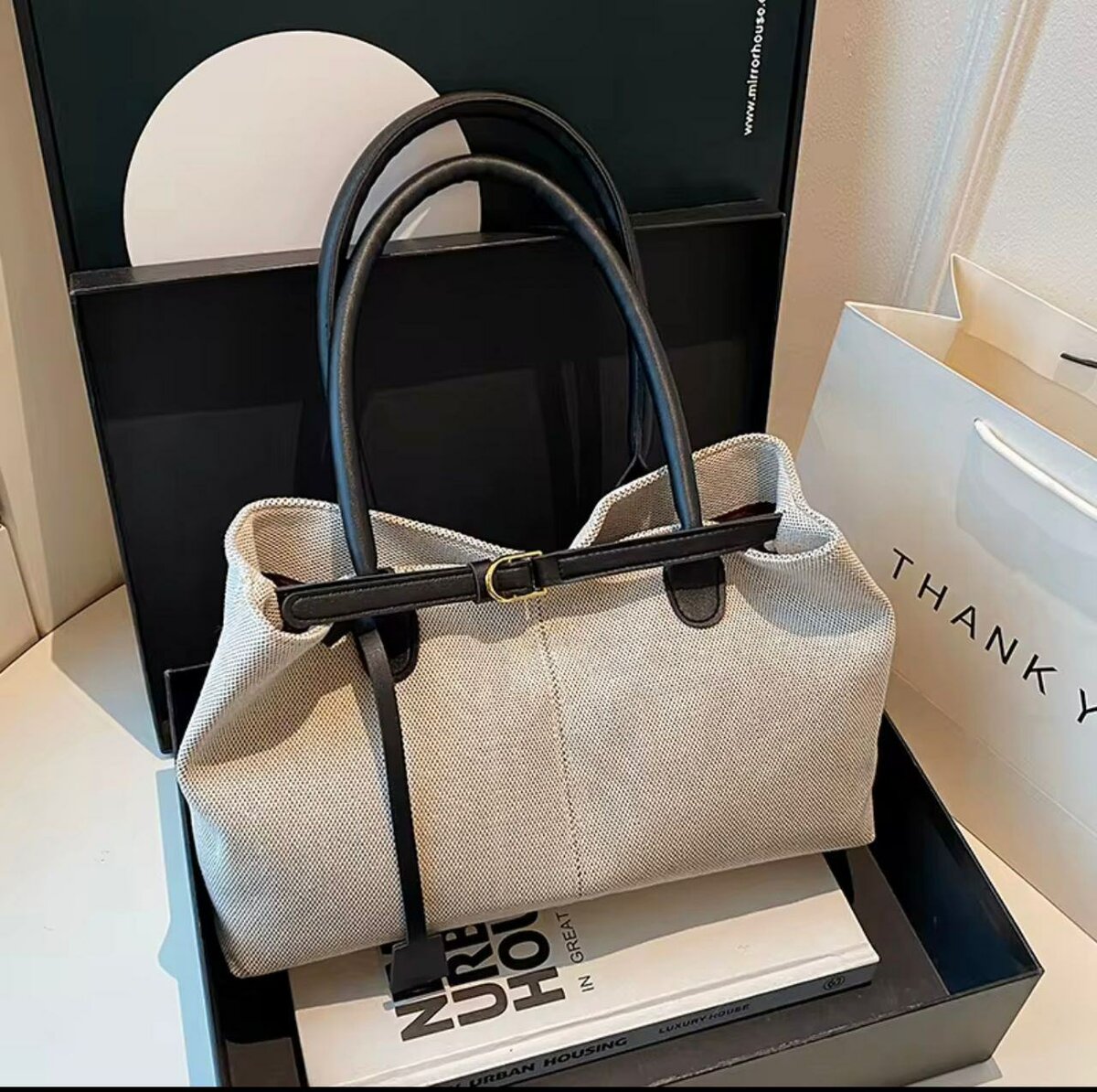 Sac fourre-tout élégant en toile