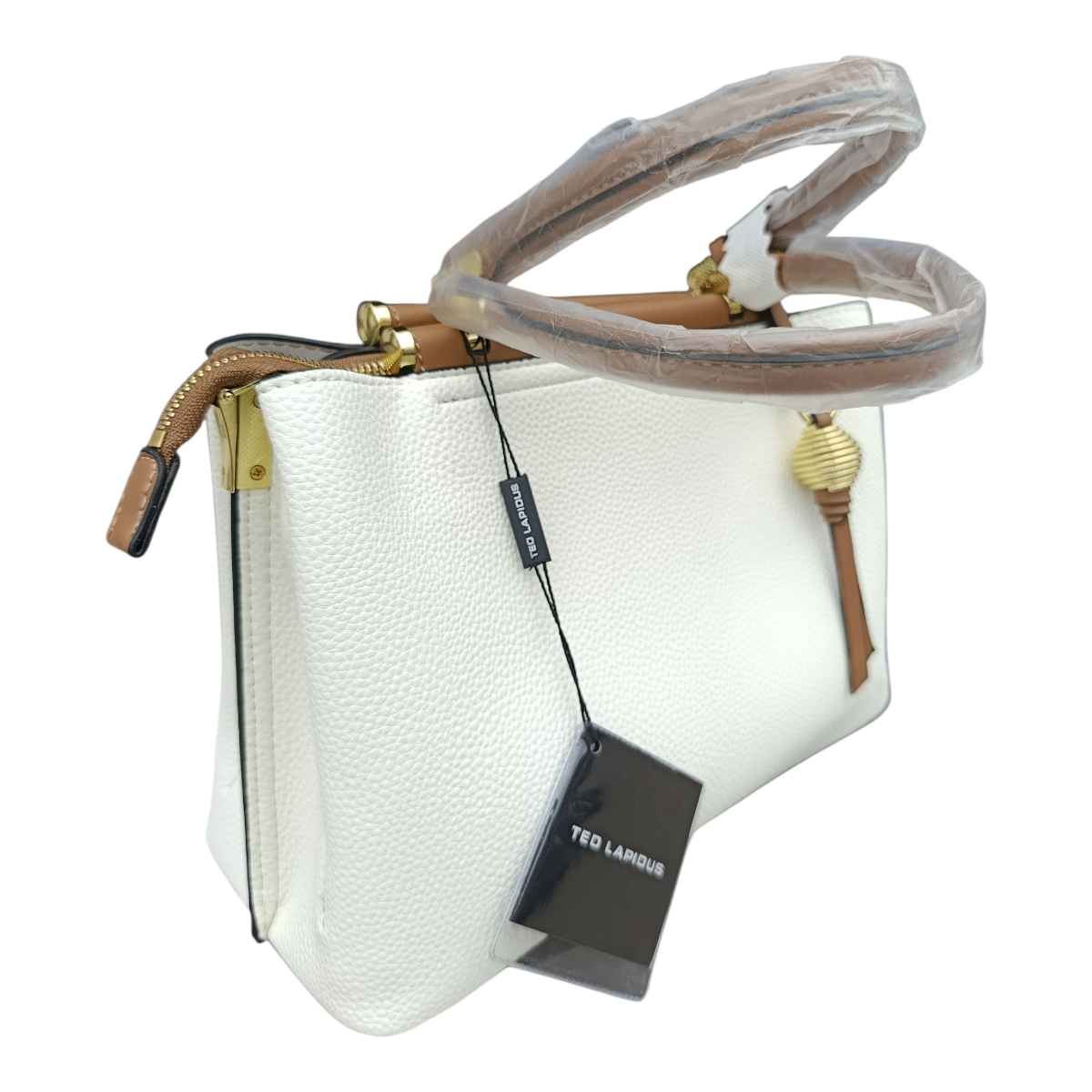 Sac à main en cuir blanc