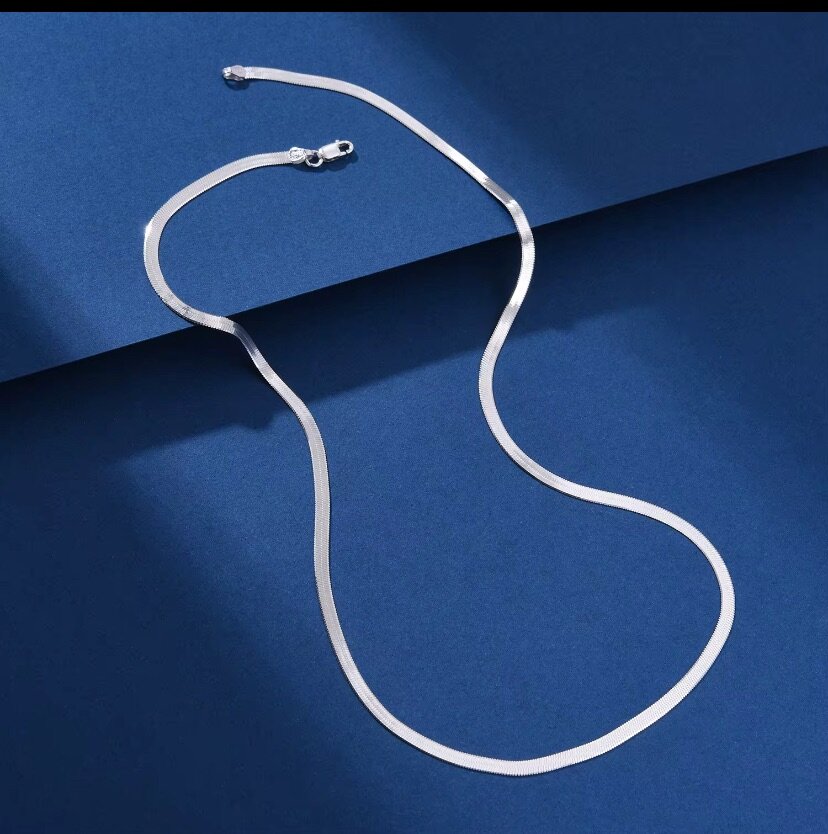 Chaîne en argent inoxydable