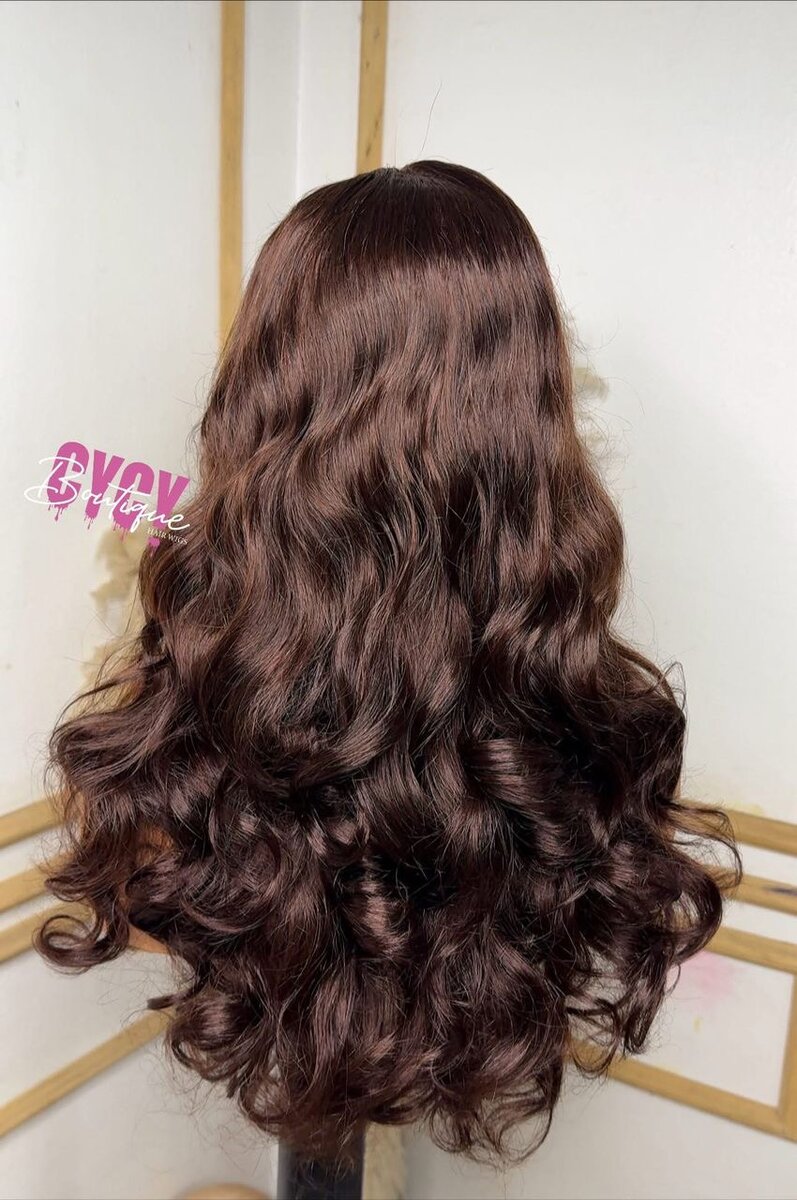 Perruque ondulée lace front