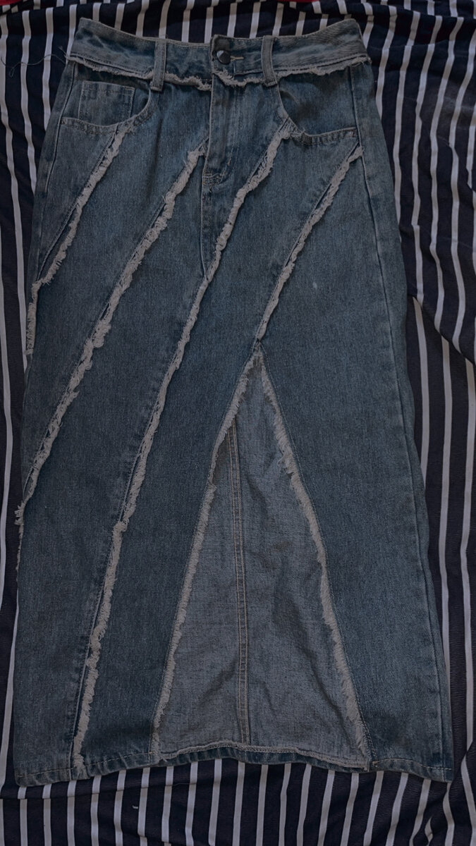 Jupe longue en jean tendance