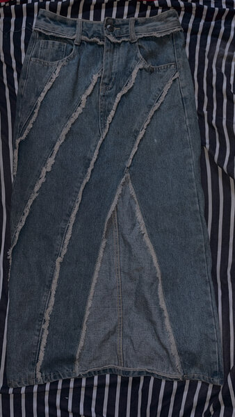 Jupe longue en jean tendance