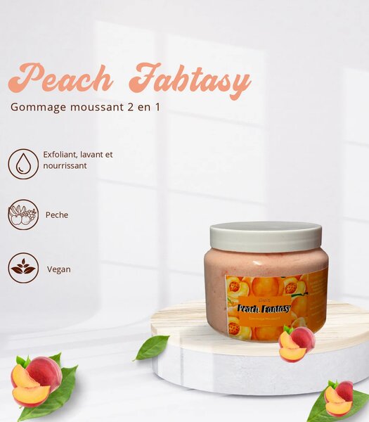 Gommage 2-en-1 Pêche Vegan