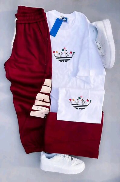 Ensemble survêtement et T-shirt pour garçon - Rouge & Blanc