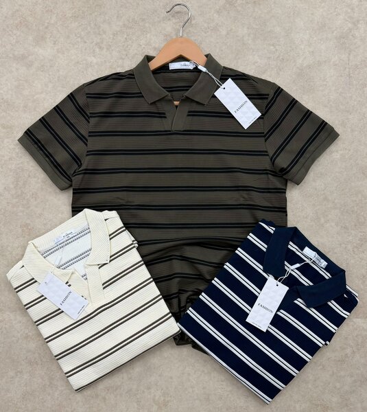 Polo rayé élégant pour hommes