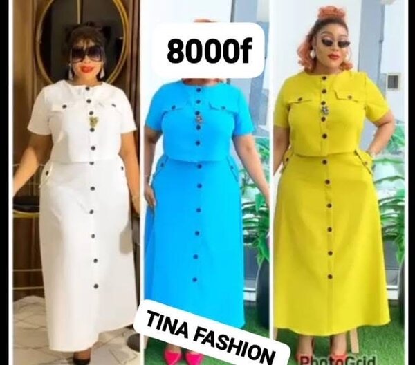 Robe Élégante Multi-couleurs