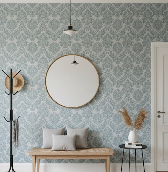 papier peint damassé.