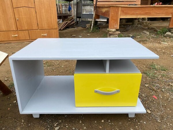 Table basse moderne bicolore