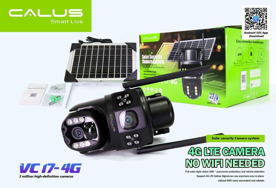 Caméra de Sécurité 360° Solaire 4G