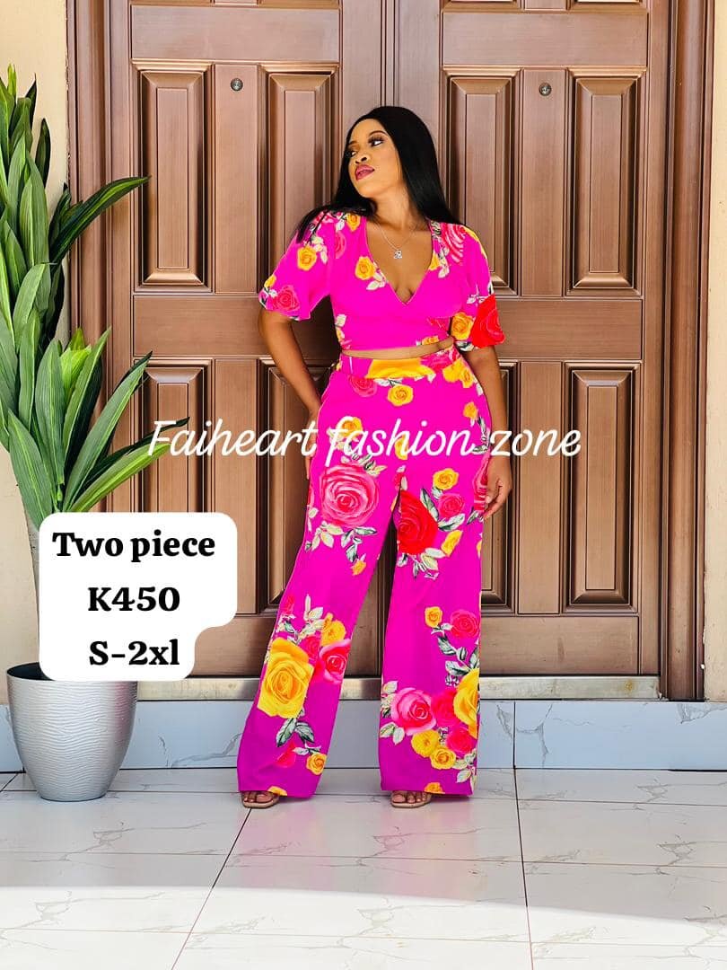 Women's set, long sleeve shirt and pants with floral print S-2xl